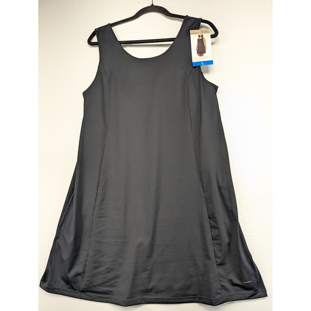Mondetta Athleisure Sleeveless Dress Black A Line Scoop Neck Size L